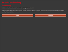 Tablet Screenshot of natascha-von-steinberg.com